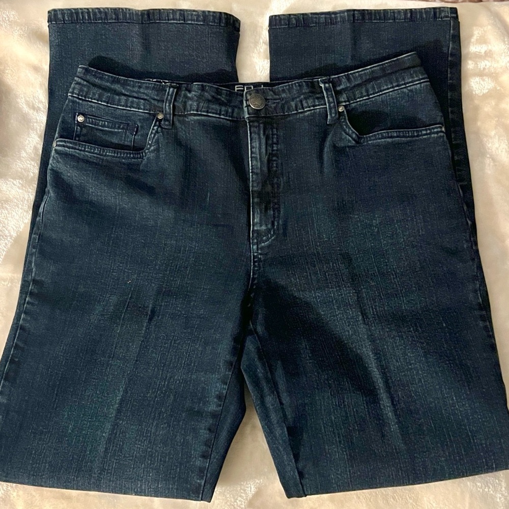 🔴 CLEARANCE🔖 FRENCH DRESSING 👖 RHINESTONE OLIVIA FLARE STRETCH JEANS Women’s 10 - Picture 4 of 14